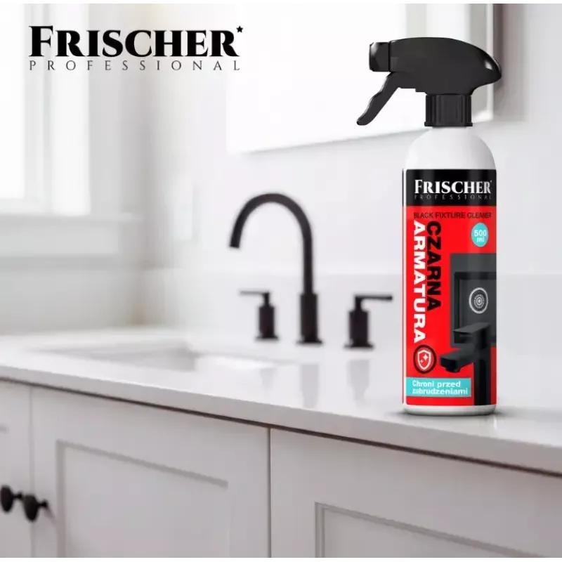 Cleaning fluid FRISCHER Frischer black fittings cleaner 0.5 L trigger bottle for black fittings