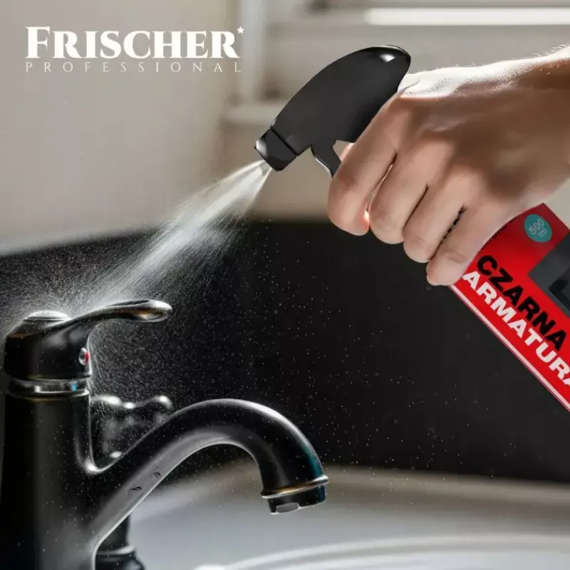 Cleaning fluid FRISCHER Frischer black fittings cleaner 0.5 L trigger bottle for black fittings
