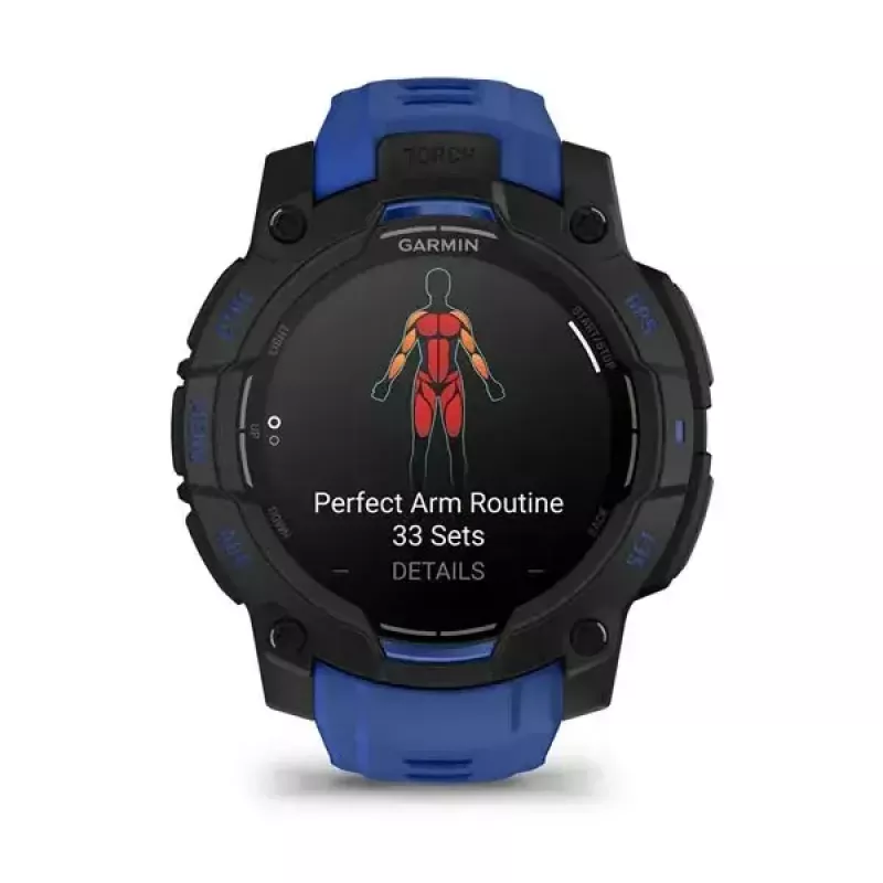 Smartwatch GARMIN Instinct 3 AMOLED 1.2 inch GPS, 45 mm case, 390x390 display, 10 ATM, Li-Ion battery