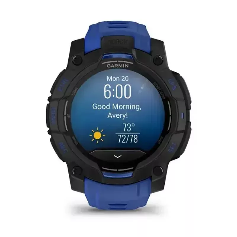 Smartwatch GARMIN Instinct 3 AMOLED 1.2 inch GPS, 45 mm case, 390x390 display, 10 ATM, Li-Ion battery