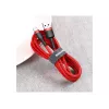 USB-A to USB-C cable Baseus Cafule — USB 2.0 A→C, QC3.0 charging support, nylon braided, red