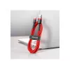 USB-A to USB-C cable Baseus Cafule — USB 2.0 A→C, QC3.0 charging support, nylon braided, red