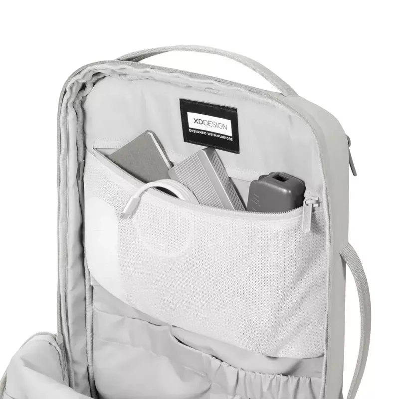 Backpack XDDESIGN Air P706.3219 — Grey, 15 L, laptop compartment up to 15.6 inch, lockable main slider