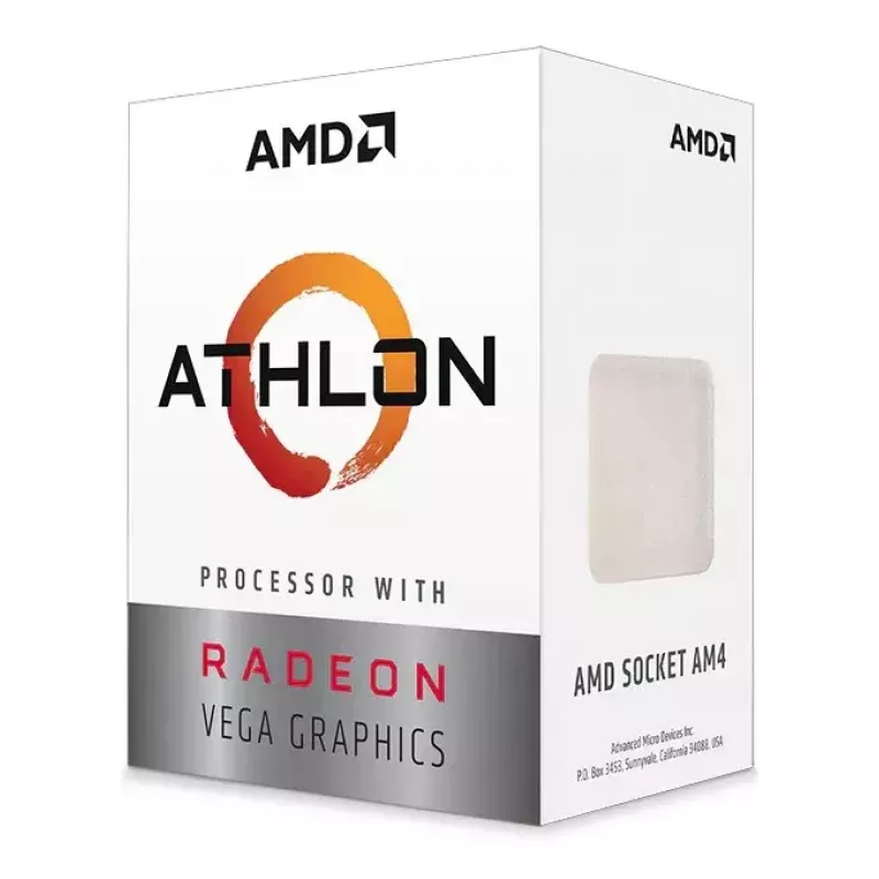 Desktop CPU AMD Athlon 3000G, 2 cores, 3.5 GHz, 4 MB L3, Socket AM4, Radeon Vega 3