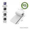Thermal roll QOLTEC 51899 — 57 mm x 16 m, 55 g/m², BPA free