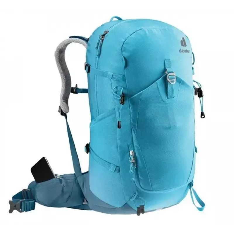 Backpack DEUTER Trail PRO 31 SL — women's hiking pack, 31 L, lightweight, durable, blue