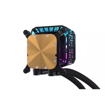 Liquid cooling kit ASRock Phantom Gaming 360 LCD — 120 mm fans, LGA1700/AM5/AM4, Black