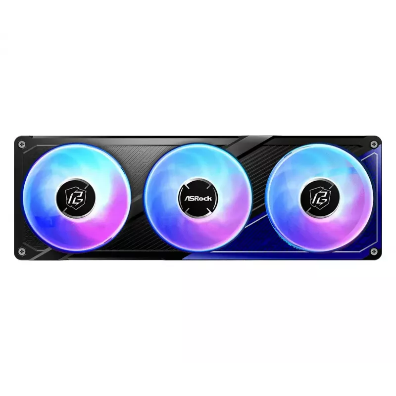 Liquid cooling kit ASRock Phantom Gaming 360 LCD — 120 mm fans, LGA1700/AM5/AM4, Black
