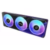 Liquid cooling kit ASRock Phantom Gaming 360 LCD — 120 mm fans, LGA1700/AM5/AM4, Black