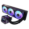 Liquid cooling kit ASRock Phantom Gaming 360 LCD — 120 mm fans, LGA1700/AM5/AM4, Black
