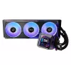 Liquid cooling kit ASRock Phantom Gaming 360 LCD — 120 mm fans, LGA1700/AM5/AM4, Black