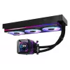 Liquid cooling kit ASRock Phantom Gaming 360 LCD — 120 mm fans, LGA1700/AM5/AM4, Black