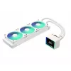 ASROCK Challenger 360 Digital ARGB White — 360mm CPU liquid cooler, digital ARGB lighting, white finish