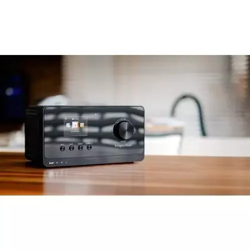 Internet radio Krüger&Matz KM0816.1 — Black, Bluetooth 5.2, FM, 2×7W, 430 presets, remote, 3.5 mm headphone