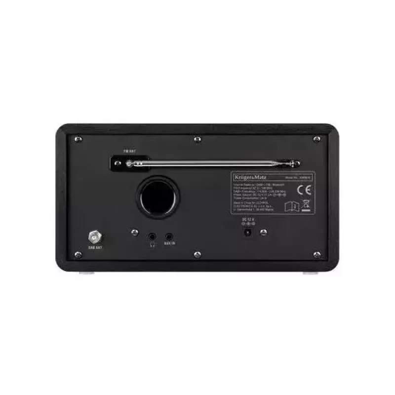 Internet radio Krüger&Matz KM0816.1 — Black, Bluetooth 5.2, FM, 2×7W, 430 presets, remote, 3.5 mm headphone