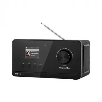Internet radio Krüger&Matz KM0816.1 — Black, Bluetooth 5.2, FM, 2×7W, 430 presets, remote, 3.5 mm headphone