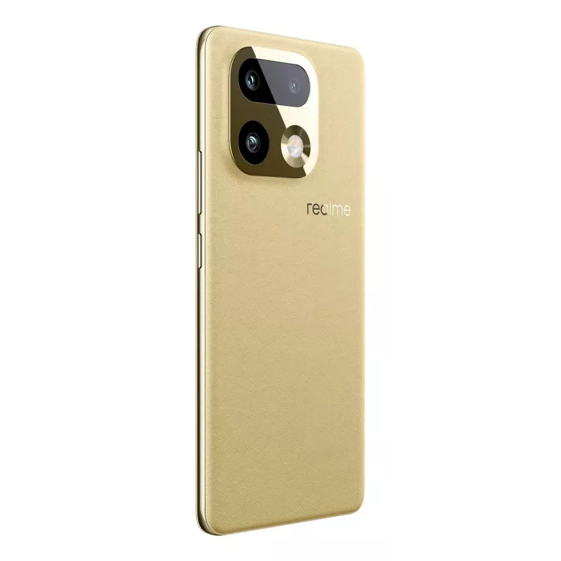 Smartphone REALME realme 16 Pro+ — 6.8 inch (17.3 cm) 1280×2800, Snapdragon 7 Gen 4, 12 GB RAM, 512 GB, 200 MP, 7000 mAh, Gold