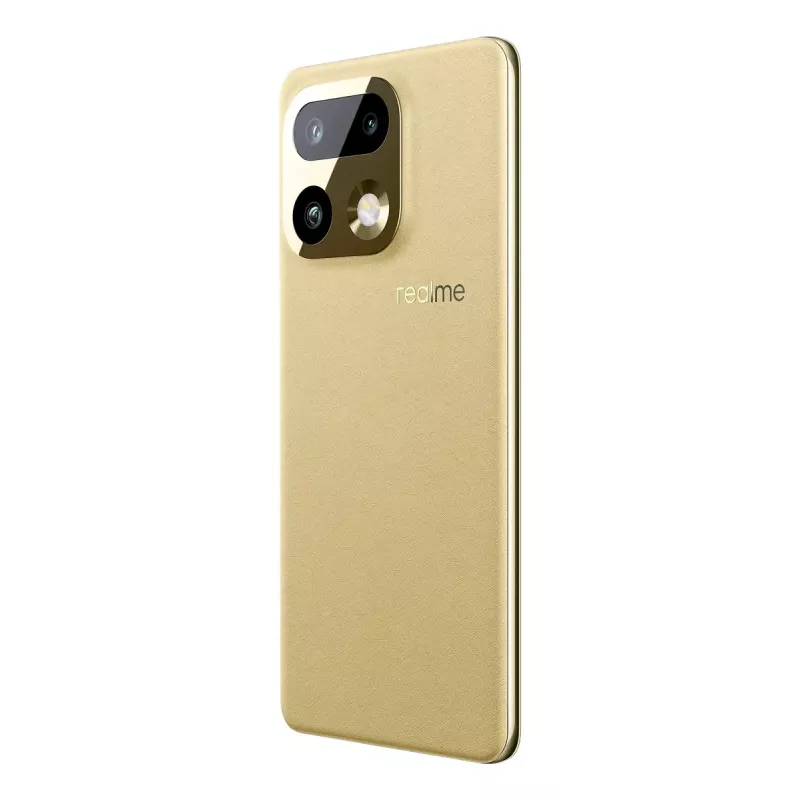 Smartphone REALME realme 16 Pro+ — 6.8 inch (17.3 cm) 1280×2800, Snapdragon 7 Gen 4, 12 GB RAM, 512 GB, 200 MP, 7000 mAh, Gold