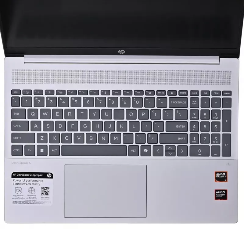 Laptop HP OmniBook 5 16-AG1065ST Ryzen AI 5 340 16 inch WUXGA 16GB 512GB SSD Bluetooth Windows 11 Meteor Silver