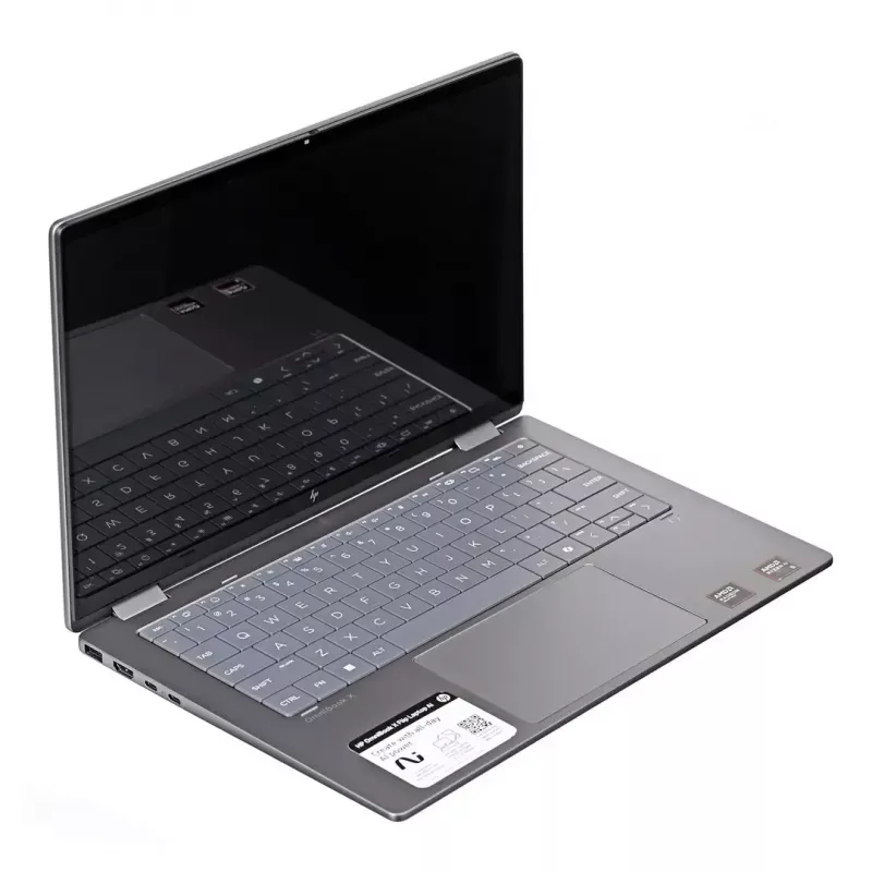 Laptop HP OmniBook Flip 14-FK0013D, Ryzen AI 5 340, 14 inch WUXGA Touch IPS, 16GB RAM, 512GB SSD, Bluetooth, Windows 11, Meteor Silver