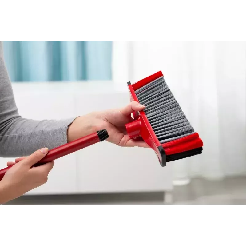 Broom VILEDA Indoor hard bristle, technopolymer, 1300 mm handle, 280×60 mm head