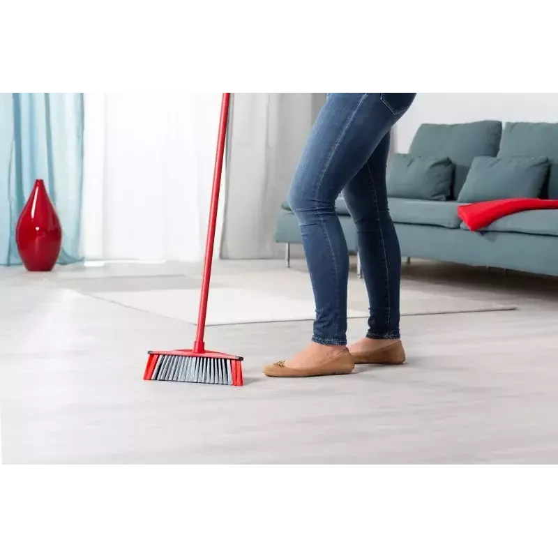 Broom VILEDA Indoor hard bristle, technopolymer, 1300 mm handle, 280×60 mm head