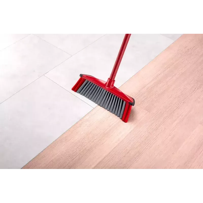 Broom VILEDA Indoor hard bristle, technopolymer, 1300 mm handle, 280×60 mm head