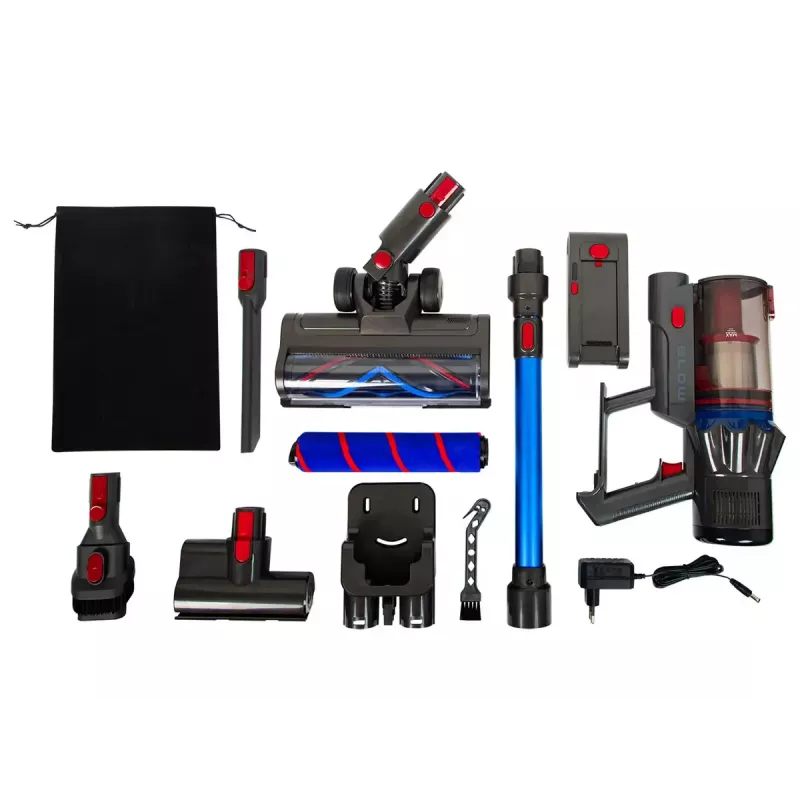Stick vacuum cleaner BLOW UP450, bagless, 25.9V removable battery, 0.8 L dustbin, HEPA filter, 3 power levels, charging base, LED, 3.2 kg