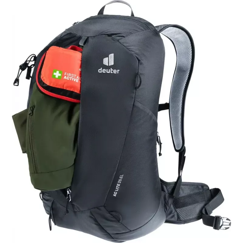 Backpack DEUTER AC Lite 25 EL black — ventilated daypack, 25 L capacity