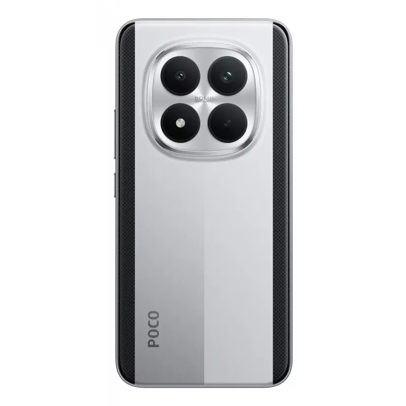Smartphone POCO M8 Pro 5G — 6.83 inch (17.4 cm) display, Snapdragon 7s Gen 4, 8 GB RAM, 256 GB, 6500 mAh, Silver