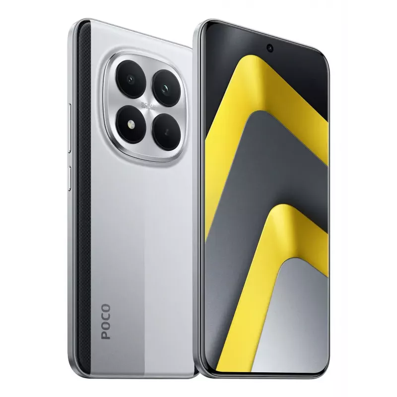 Smartphone POCO M8 Pro 5G — 6.83 inch (17.4 cm) display, Snapdragon 7s Gen 4, 8 GB RAM, 256 GB, 6500 mAh, Silver