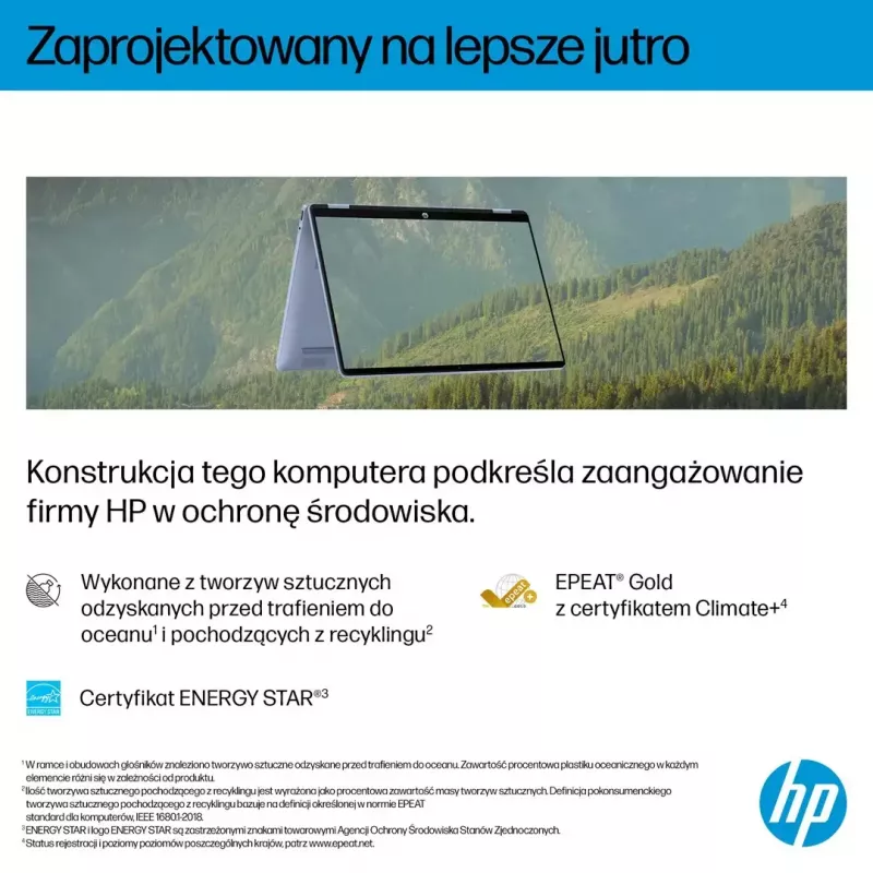 Laptop HP OmniBook 5 Flip 14-fp0004nw 14 inch Core 5 120U 16GB 512GB Win11Home Sky Blue