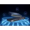 Managed PoE Switch Hikvision Pro Series 4-Port Fast Ethernet (5x 10/100 RJ-45, 54V DC, 2000 MAC, 1.2 Gbit/s)