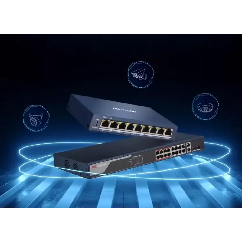 Managed PoE Switch Hikvision Pro Series 4-Port Fast Ethernet (5x 10/100 RJ-45, 54V DC, 2000 MAC, 1.2 Gbit/s)