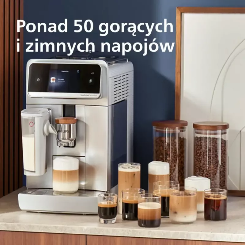 Coffee machine Philips Series 8000 Café Aromis EP8757/20, silver, 1,500 W