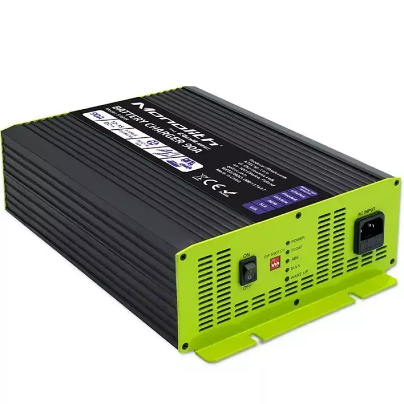 Battery Charger QOLTEC 51919 90A 12V for LiFePO4 AGM GEL SLA