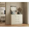 Chest of drawers with 2 doors and 4 drawers TOP E SHOP M-MP-K-MAL-2D4S/120-KASZ, cashmere, 120×40×97 cm, particle board