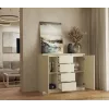 Chest of drawers with 2 doors and 4 drawers TOP E SHOP M-MP-K-MAL-2D4S/120-KASZ, cashmere, 120×40×97 cm, particle board