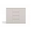 Chest of drawers with 2 doors and 4 drawers TOP E SHOP M-MP-K-MAL-2D4S/120-KASZ, cashmere, 120×40×97 cm, particle board