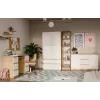 Chest of Drawers top e shop ARTISAN 2-door 3-drawer, 1200×400×750 mm, white, particle board