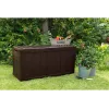 Storage box Keter Sherwood Rectangular Resin Brown 270L 1170mm