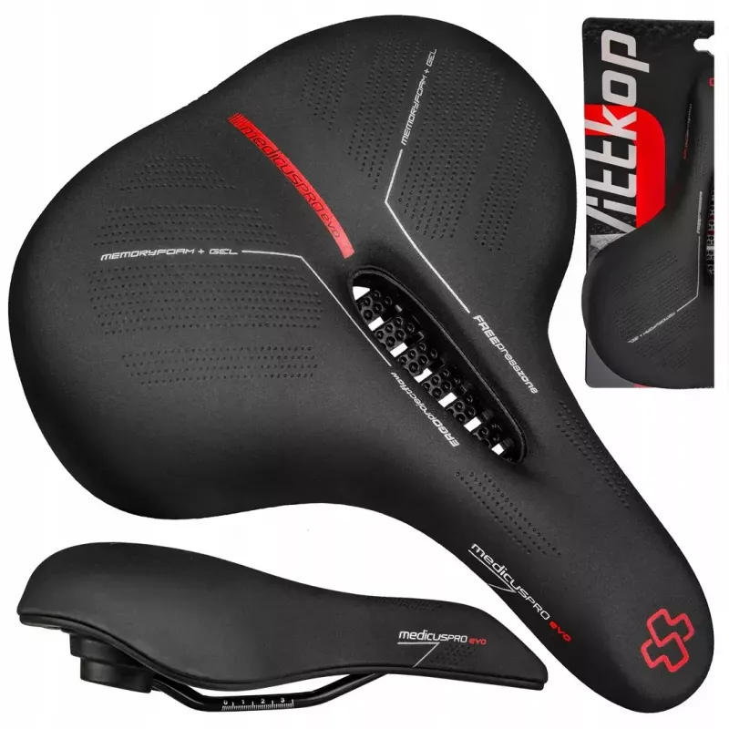 Bicycle saddle Wittkop Medicus PROevo 3.0 (City) — ergonomic city bike seat