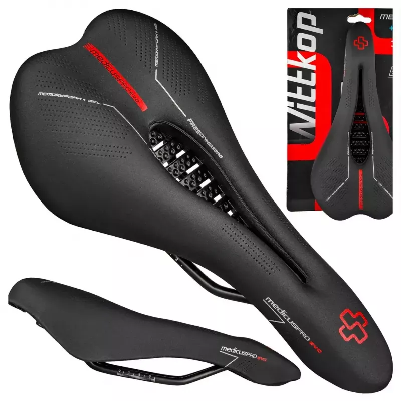 Bicycle Saddle Wittkop Medicus PROevo 7.0 — ergonomic MTB comfort design
