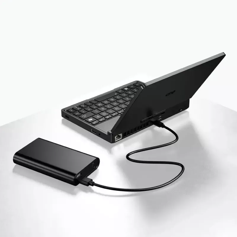 GPD Pocket 4 laptop — AMD Ryzen 7 8840U, 8 inch WQXGA 2560×1600 144Hz touch, 16GB DDR5, 1TB NVMe, Radeon 780M, Windows 11, LAN, FPR, Graphite