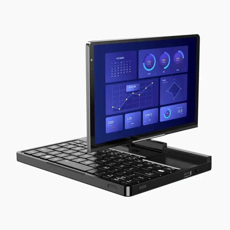 GPD Pocket 4 laptop — AMD Ryzen 7 8840U, 8 inch WQXGA 2560×1600 144Hz touch, 16GB DDR5, 1TB NVMe, Radeon 780M, Windows 11, LAN, FPR, Graphite