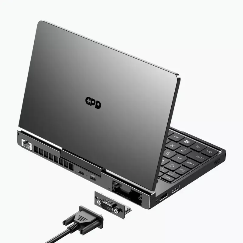 GPD Pocket 4 laptop — AMD Ryzen 7 8840U, 8 inch WQXGA 2560×1600 144Hz touch, 16GB DDR5, 1TB NVMe, Radeon 780M, Windows 11, LAN, FPR, Graphite