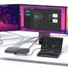 GPD Pocket 4 laptop — AMD Ryzen 7 8840U, 8 inch WQXGA 2560×1600 144Hz touch, 16GB DDR5, 1TB NVMe, Radeon 780M, Windows 11, LAN, FPR, Graphite