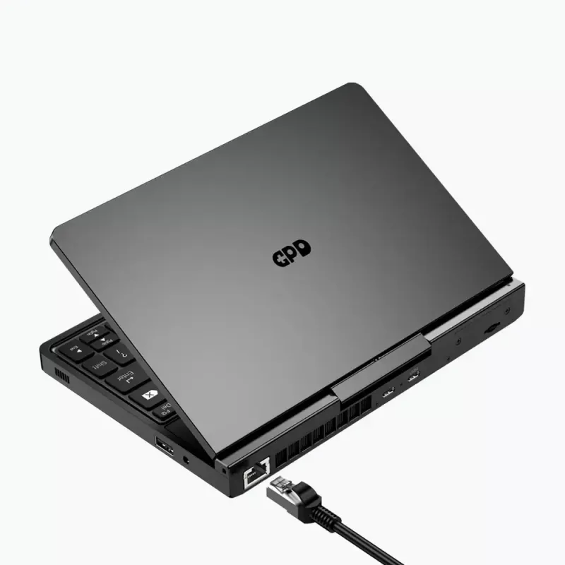 GPD Pocket 4 laptop — AMD Ryzen 7 8840U, 8 inch WQXGA 2560×1600 144Hz touch, 16GB DDR5, 1TB NVMe, Radeon 780M, Windows 11, LAN, FPR, Graphite