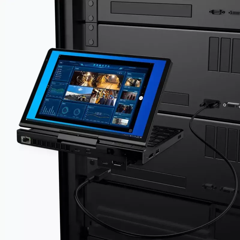 GPD Pocket 4 laptop — AMD Ryzen 7 8840U, 8 inch WQXGA 2560×1600 144Hz touch, 16GB DDR5, 1TB NVMe, Radeon 780M, Windows 11, LAN, FPR, Graphite