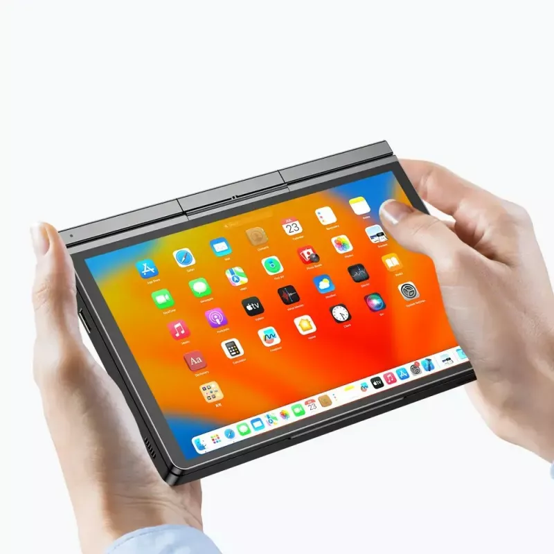 GPD Pocket 4 laptop — AMD Ryzen 7 8840U, 8 inch WQXGA 2560×1600 144Hz touch, 16GB DDR5, 1TB NVMe, Radeon 780M, Windows 11, LAN, FPR, Graphite